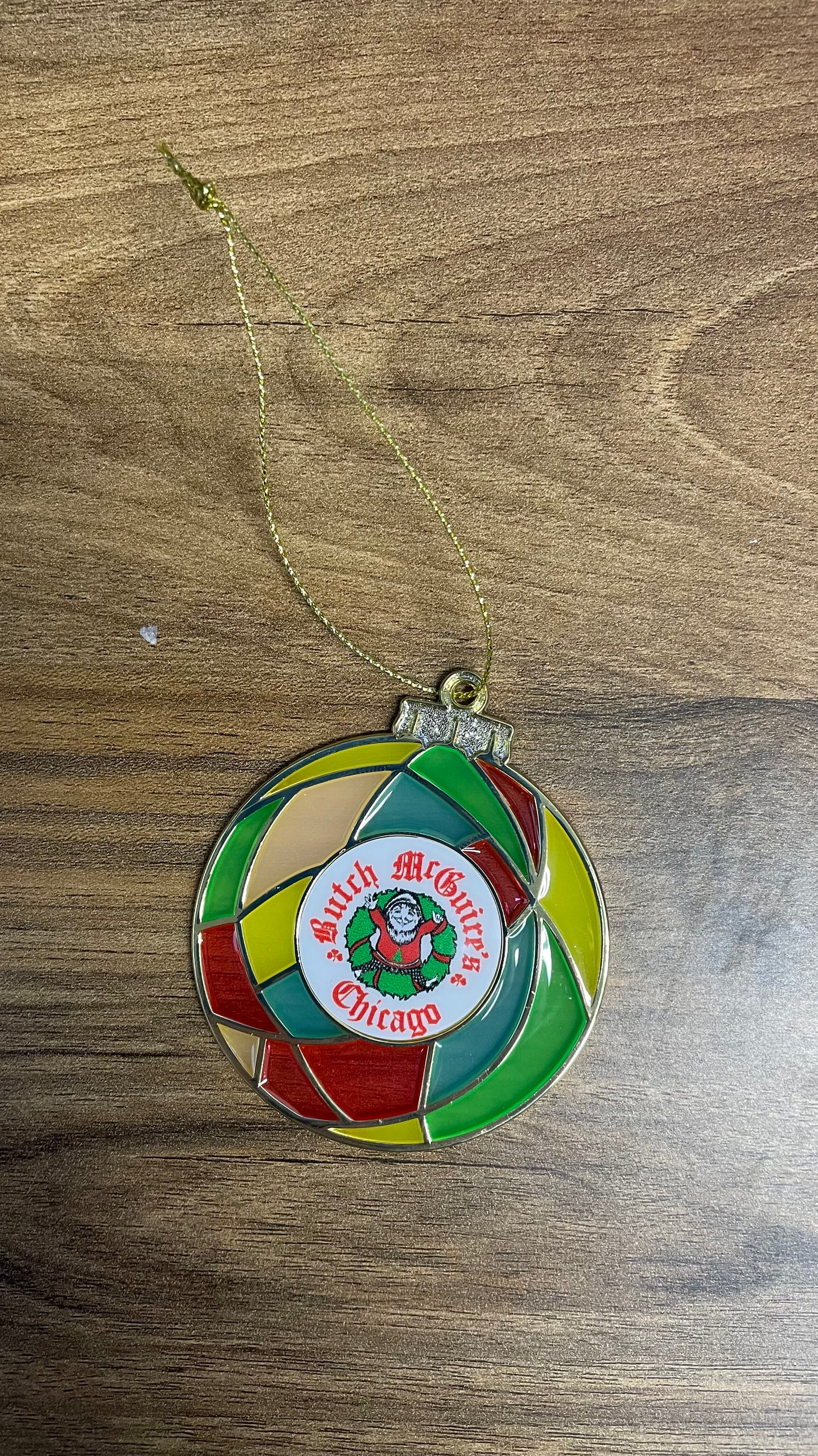 Ornament 2025 -– Stained-Glass Snowflake Wreath Edition