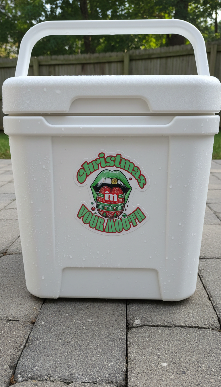 Sticker: 'Christmas In Your Mouth'