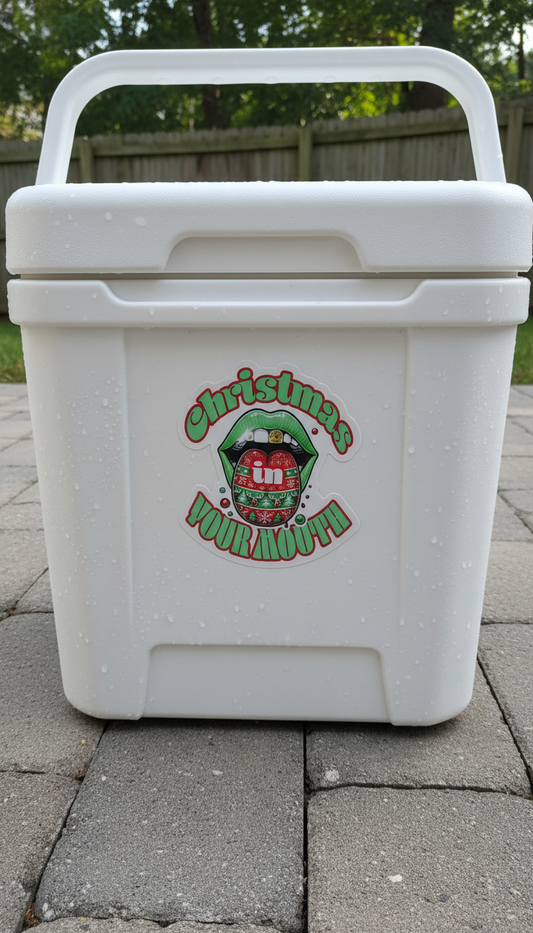 Sticker: 'Christmas In Your Mouth'